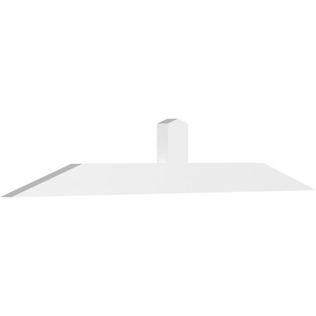 Ekena Millwork Portland Architectural Grade PVC Gable Bracket, 60"W x 10"H x 2"D x 4"F, 4/12 Pitch GBP060X10X0204POR00
